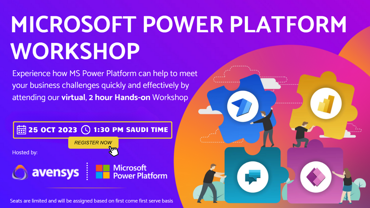 Microsoft Power Platform (Power BI + Power Automate + PowerApps) on 25th Oct 2023 Avensys